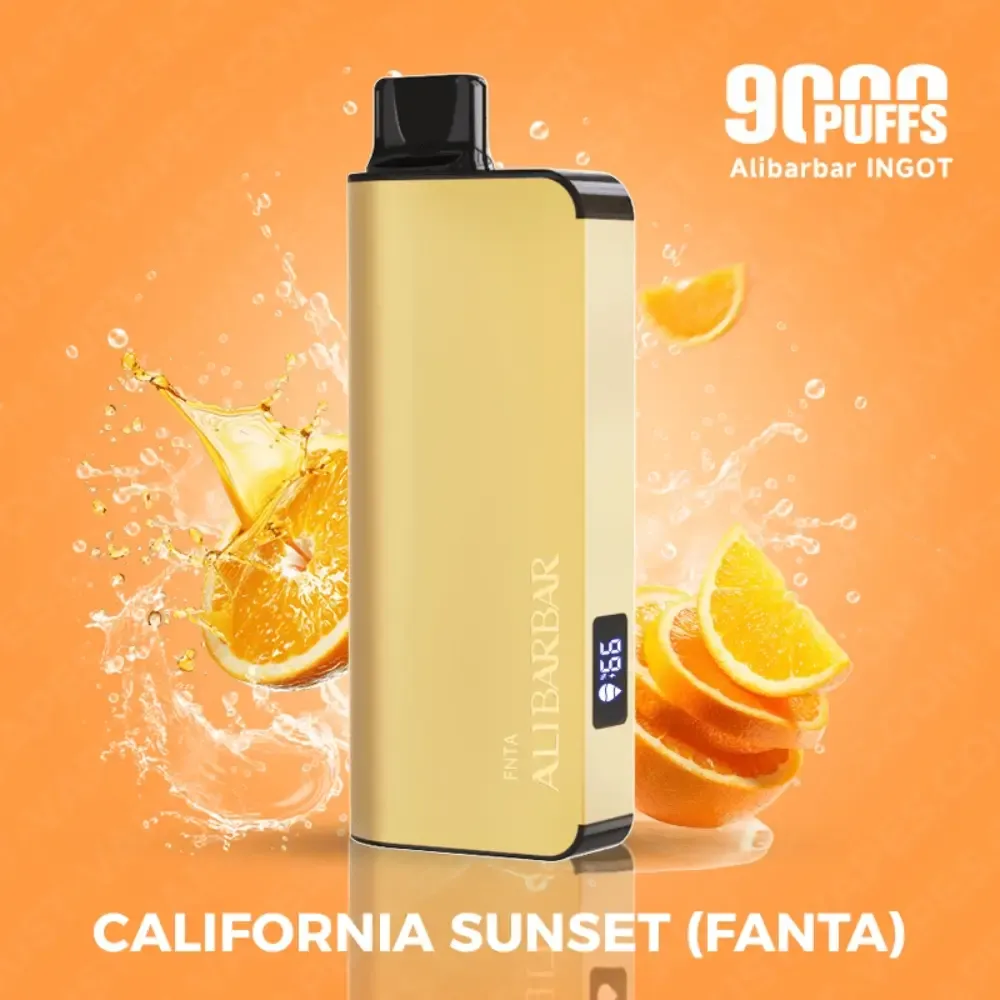 california-sunset-alibarbar-ingot-9000-disposable-vape