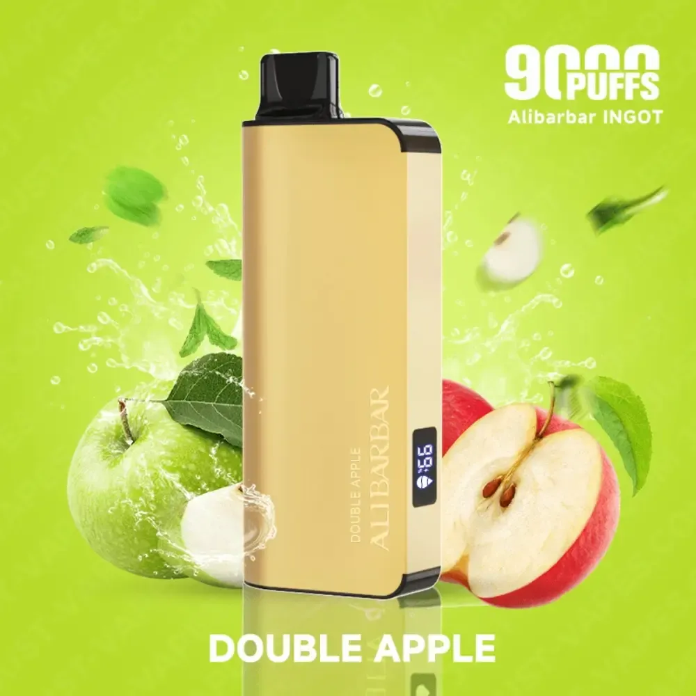 double-apple-alibarbar-ingot-9000-disposable-vape